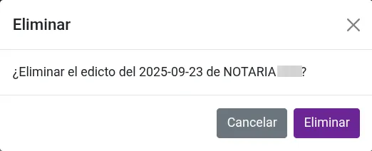 Eliminar