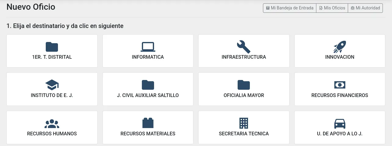 Nuevo Oficio