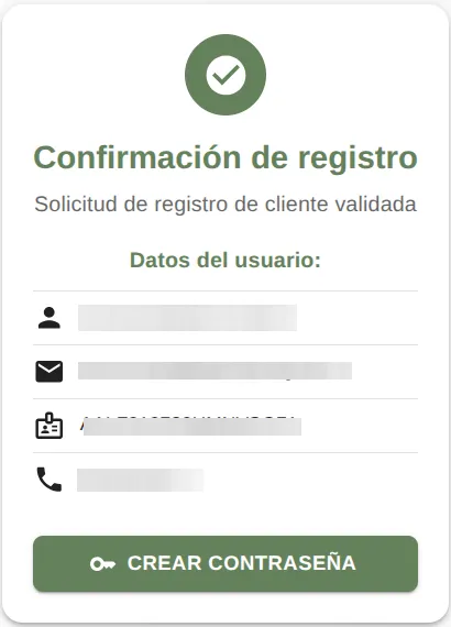 Validar cuenta